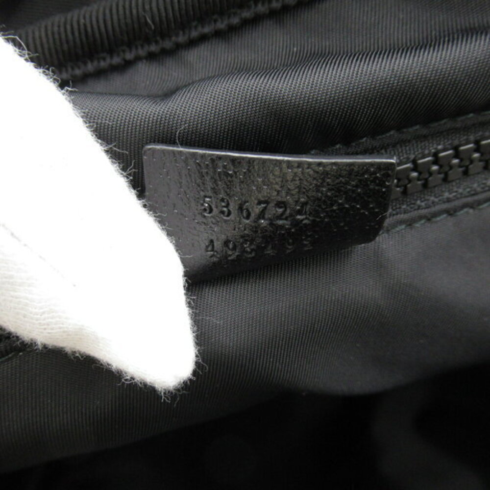 Gucci Logo Patchwork Backpack Black Bag - image 7